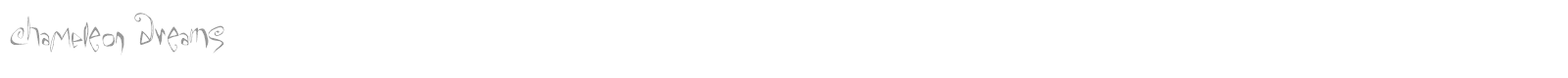 Chameleon Dreams font preview